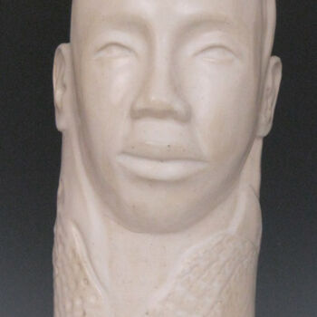 Sculpture titled "Andre" by Juarez Hawkins, Original Artwork, Ceramics