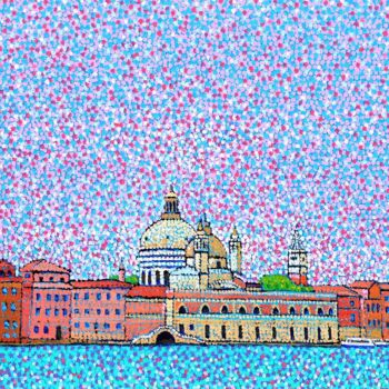 Картина под названием "Venezia Italy" - Juchul Kim, Подлинное произведение искусства, Масло