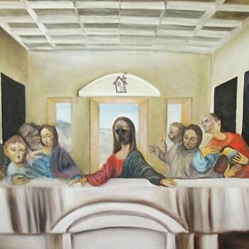 Malarstwo zatytułowany „Bacon's Last Supper” autorstwa Jude Pacheco, Oryginalna praca