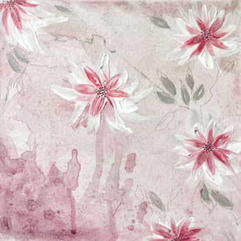 绘画 标题为“Floralis I” 由Judit Fortelny, 原创艺术品, 丙烯 安装在纸板上
