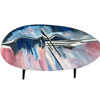 Design intitulée "Table Violon" par Judith Hassan, Œuvre d'art originale, Meuble