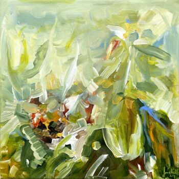 "Springtime Whispers" başlıklı Tablo Judith Riemer tarafından, Orijinal sanat, Akrilik Ahşap Sedye çerçevesi üzerine monte e…