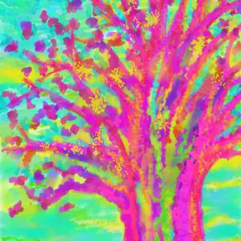 Digital Arts titled "Tree Of Life" by Judith Simonis, Original Artwork, Digital Painting