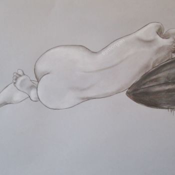 Рисунок под названием "W7060" - Judy Morgan, Подлинное произведение искусства, Древесный уголь