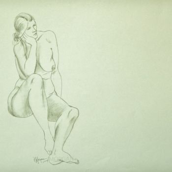 Desenho intitulada "wm7088" por Judy Morgan, Obras de arte originais, Carvão