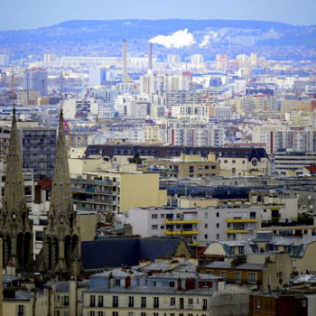 Photography titled "Paris mi-peint (ou…" by Jürgen Briem, Original Artwork