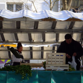 Photography titled "Fin de marché" by Jürgen Briem, Original Artwork