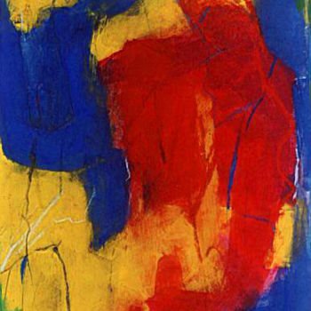 Картина под названием "Rot, Gelb, Blau3" - Jürgen Lang, Подлинное произведение искусства