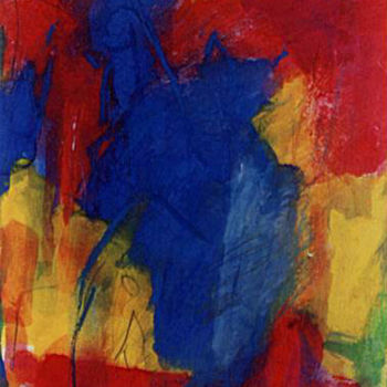 Painting titled "Rot, Gelb, Blau4" by Jürgen Lang, Original Artwork