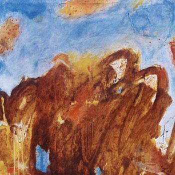 Pittura intitolato "Kleine Eruption" da Jürgen Lang, Opera d'arte originale
