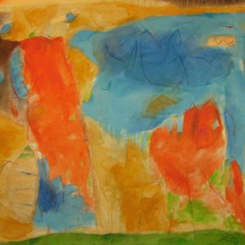 "Blue-Orange" başlıklı Tablo Jürgen Lang tarafından, Orijinal sanat