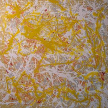 Peinture intitulée "Drip-Painting No. 4" par Jürgen Lang, Œuvre d'art originale, Huile