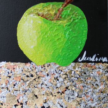 Ζωγραφική με τίτλο "Apple Star justina" από Justina, Αυθεντικά έργα τέχνης