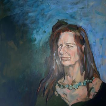 Pintura titulada "Caroline" por Julia Naurzalijeva, Obra de arte original, Acrílico