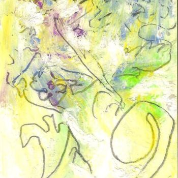 Painting titled "Dancing Flowers (2)" by Juli Southmayd, Original Artwork