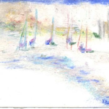 Painting titled "sailboats" by Juli Southmayd, Original Artwork