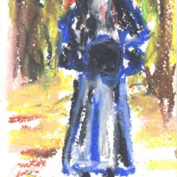 Ζωγραφική με τίτλο "Girl in Forest" από Juli Southmayd, Αυθεντικά έργα τέχνης