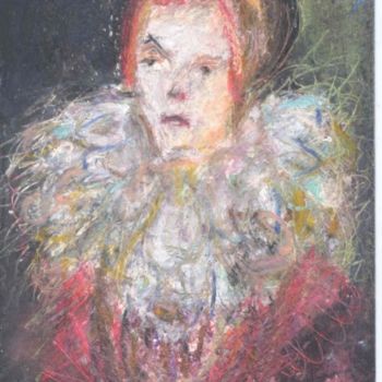Pintura intitulada "Queen Elizabeth" por Juli Southmayd, Obras de arte originais
