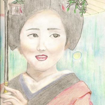 Malarstwo zatytułowany „Geisha” autorstwa Juli Southmayd, Oryginalna praca