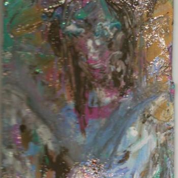 Schilderij getiteld "Glitter Person" door Juli Southmayd, Origineel Kunstwerk