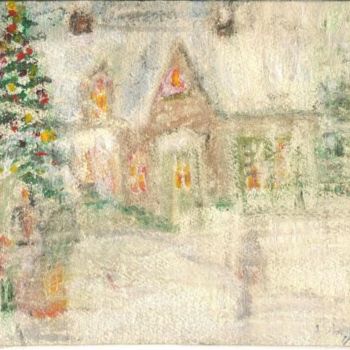 Ζωγραφική με τίτλο "Christmas" από Juli Southmayd, Αυθεντικά έργα τέχνης