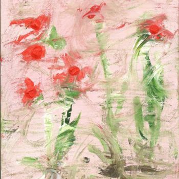 Painting titled "Flowers in the Wind" by Juli Southmayd, Original Artwork