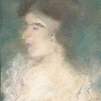 Ζωγραφική με τίτλο "Madame Unknown" από Juli Southmayd, Αυθεντικά έργα τέχνης