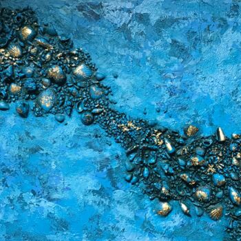 Коллажи под названием "Морское путешествие" - Julia Anikina, Подлинное произведение искусства, Коллажи Установлен на Деревян…