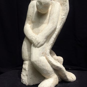 Sculpture titled "Ange" by Julia Ardaillon, Original Artwork, Stone