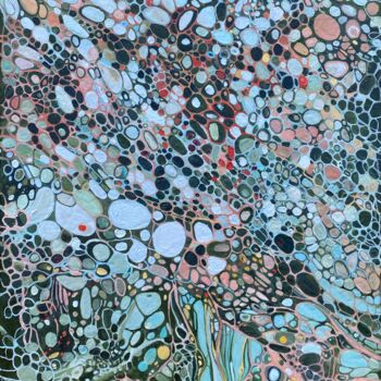 Pittura intitolato "large abstract oil…" da Julia Brinkfrau, Opera d'arte originale, Olio