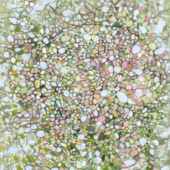 Malerei mit dem Titel "green fresh spring…" von Julia Brinkfrau, Original-Kunstwerk, Öl