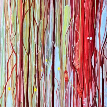 Картина под названием "Large colorful brig…" - Julia Brinkfrau, Подлинное произведение искусства, Акрил