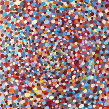 "large abstract poin…" başlıklı Tablo Julia Brinkfrau tarafından, Orijinal sanat, Akrilik