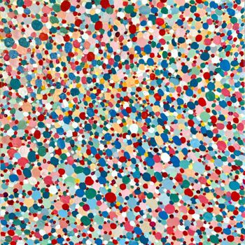 Malerei mit dem Titel "abstract pointillis…" von Julia Brinkfrau, Original-Kunstwerk, Acryl