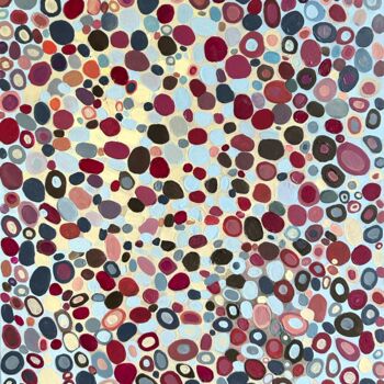 Картина под названием "Large abstract poin…" - Julia Brinkfrau, Подлинное произведение искусства, Акрил