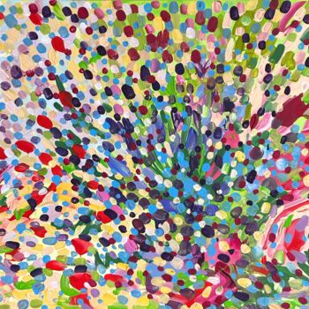 Peinture intitulée "Large colorful abst…" par Julia Brinkfrau, Œuvre d'art originale, Acrylique