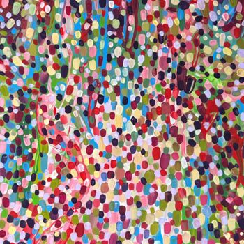 Malerei mit dem Titel "Colorful abstract l…" von Julia Brinkfrau, Original-Kunstwerk, Acryl