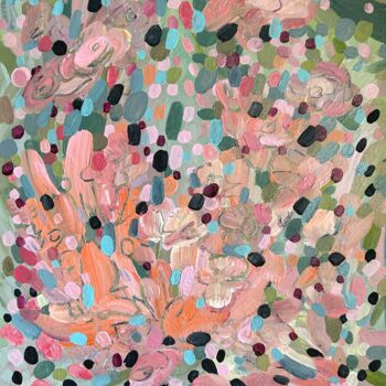 Картина под названием "Large abstract flow…" - Julia Brinkfrau, Подлинное произведение искусства, Акрил