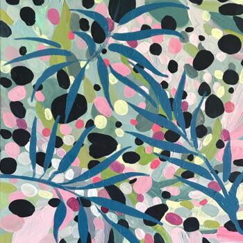 Pittura intitolato "Middle abstract bot…" da Julia Brinkfrau, Opera d'arte originale, Acrilico