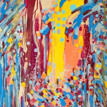 Peinture intitulée "Colorful vivid colo…" par Julia Brinkfrau, Œuvre d'art originale, Acrylique