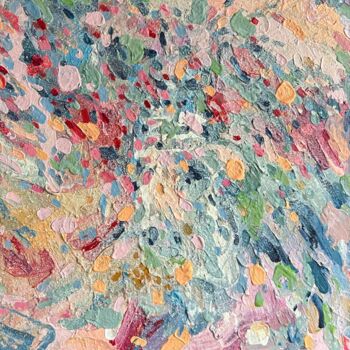 Pittura intitolato "Large colorful text…" da Julia Brinkfrau, Opera d'arte originale, Acrilico
