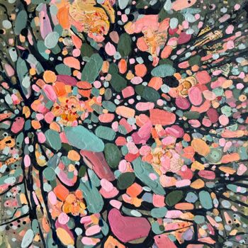 Ζωγραφική με τίτλο "Large semi-abstract…" από Julia Brinkfrau, Αυθεντικά έργα τέχνης, Ακρυλικό
