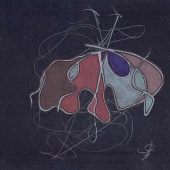 Рисунок под названием ""Tanta" from the "R…" - Julia Cherekaeva, Подлинное произведение искусства, Цветные карандаши