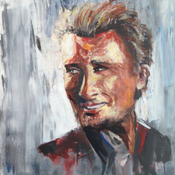 Peinture intitulée "Johnny" par Julia Colletto, Œuvre d'art originale, Acrylique