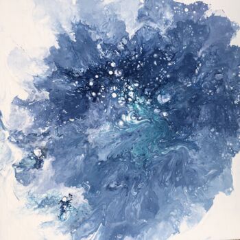 Painting titled "Myosotis" by Julia Colletto, Original Artwork, Acrylic