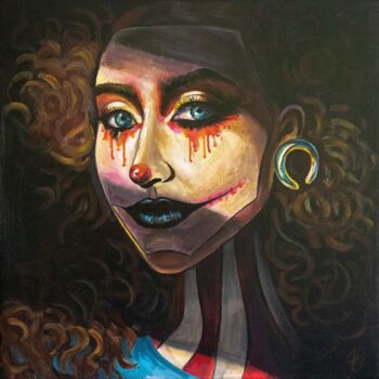 Картина под названием "Evi" - Julia Filimonova, Подлинное произведение искусства, Акрил