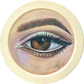 Картина под названием "Око (Eye Overture #…" - Julia Filimonova, Подлинное произведение искусства, Акрил