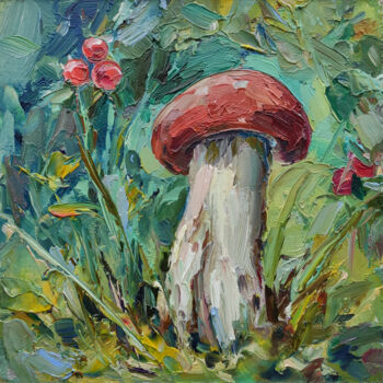 Malerei mit dem Titel "Forest Glade" von Julia Fomina, Original-Kunstwerk, Öl