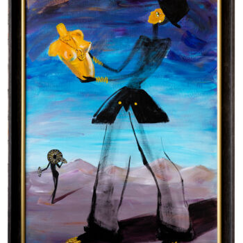 Malarstwo zatytułowany „Sciaparelli” autorstwa Julia Gurova (Juli.Gurova), Oryginalna praca, Akryl Zamontowany na Drewniana…