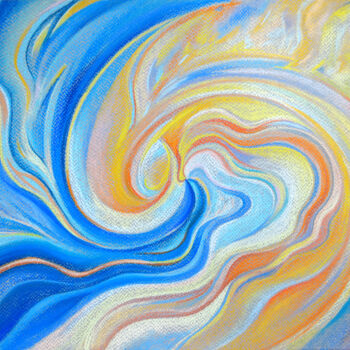 Painting titled "Where dreams come t…" by Julia Liubina, Original Artwork, Pastel